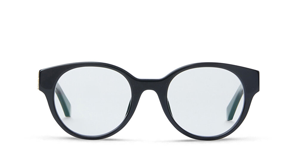 أوف وايت نظارة طبية  بإطار دائري للجنسين