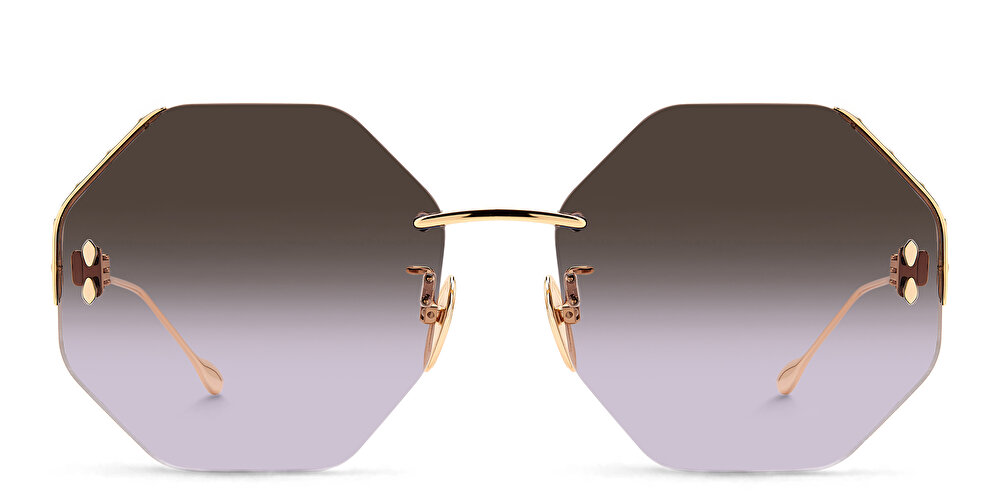 ISABEL MARANT Half Rim Irregular Sunglasses
