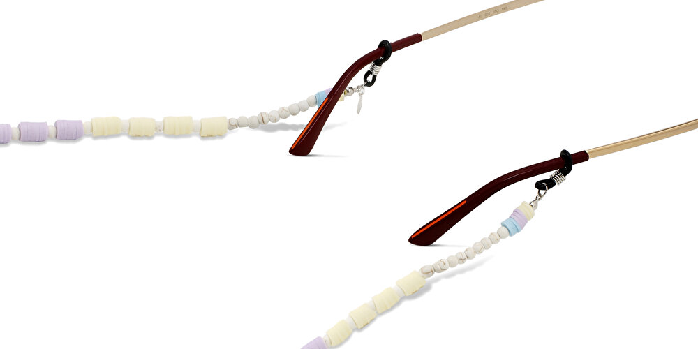 ذا ريتشي ديستريكت سلسلة نظارات مصنوعة من خرز البولمير وحجر الهاوليت