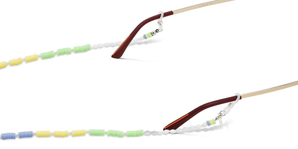 ذا ريتشي ديستريكت سلسلة نظارات مصنوعة من الكريستال وخرز البولمير
