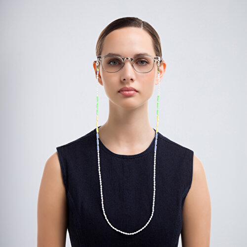 The RICCI DISTRICT Crystals & Polymer Beads Glasses Chain