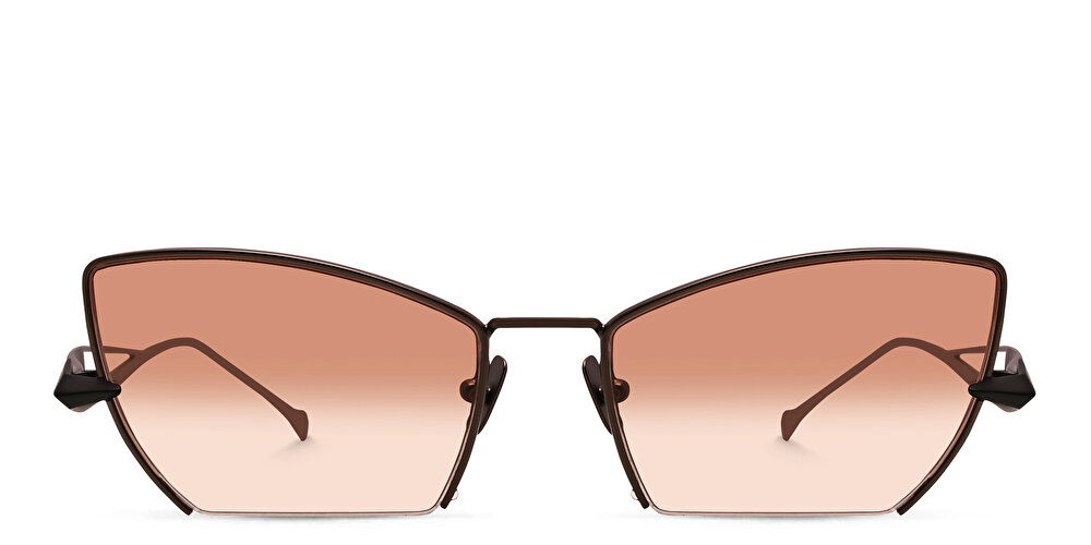 SPILTMILK Hecate Half Rim Cat Eye Sunglasses