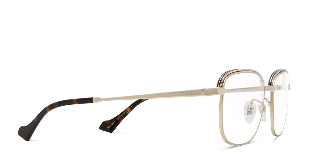 غوتشي نظارة طبية بإطار آفياتور واسع