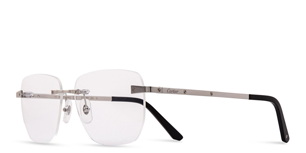 Cartier Santos de Cartier Wide Rimless Eyeglasses