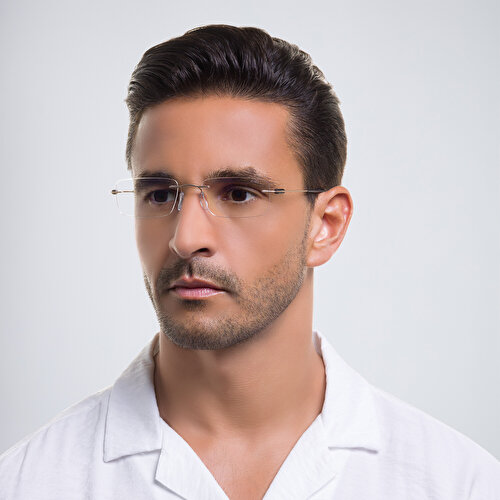 سيلويت نظارات طبية مستطيلة بدون إطار