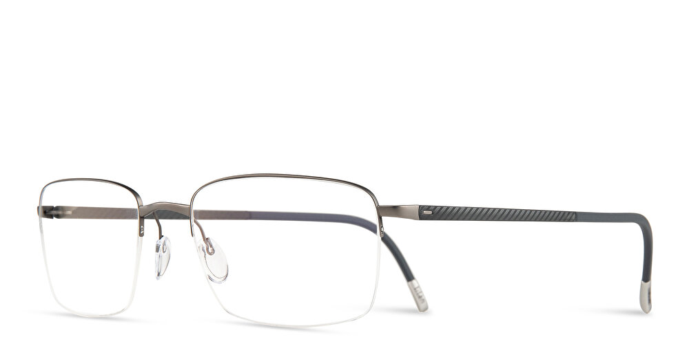 Silhouette Half-Rim Square Eyeglasses