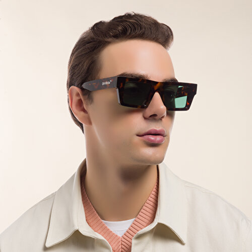 أوف وايت نظارة شمسية بإطار مربع للجنسين