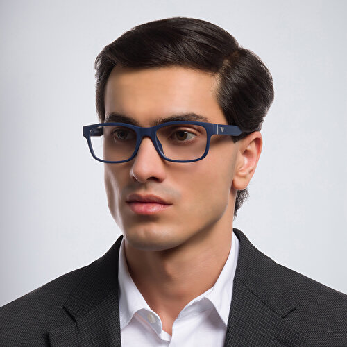 أمبوريو أرماني نظارة طبية بإطار مستطيل واسعة