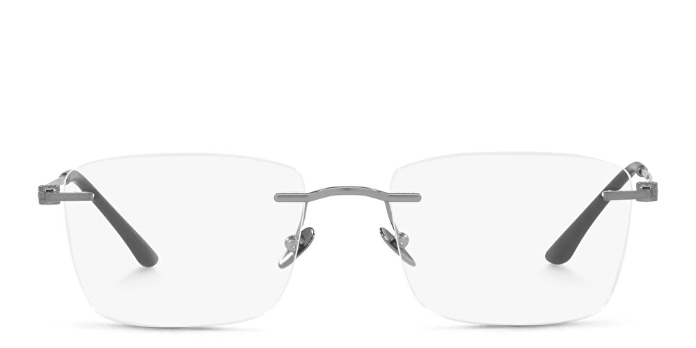 جورجو أرماني نظارات طبية مستطيلة واسعة بدون إطار