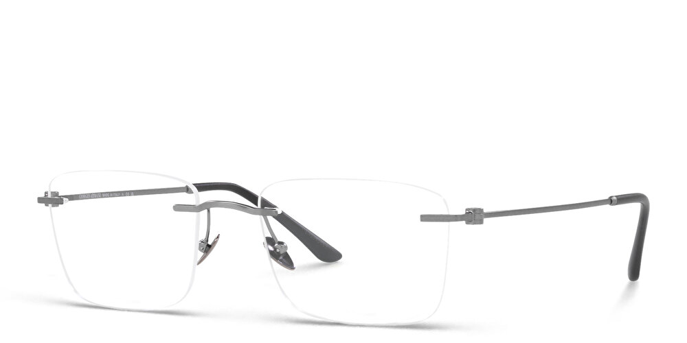 GIORGIO ARMANI Rimless Wide Rectangle Eyeglasses