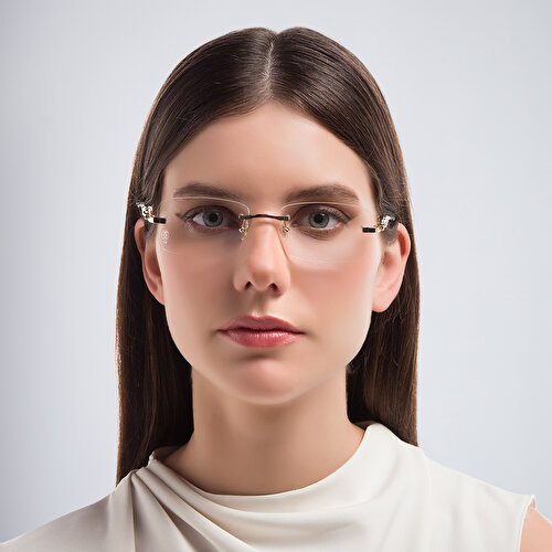 Cartier Rimless Rectangle Eyeglasses