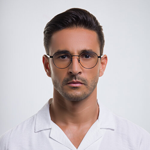 سان لوران نظارات طبية دائرية للجنسين