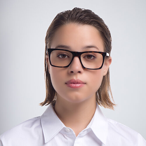 سان لوران نظارات طبية مستطيلة للجنسين
