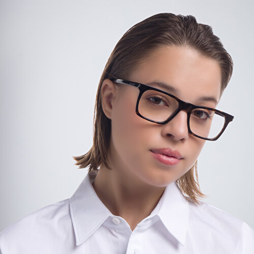 سان لوران نظارات طبية مستطيلة للجنسين