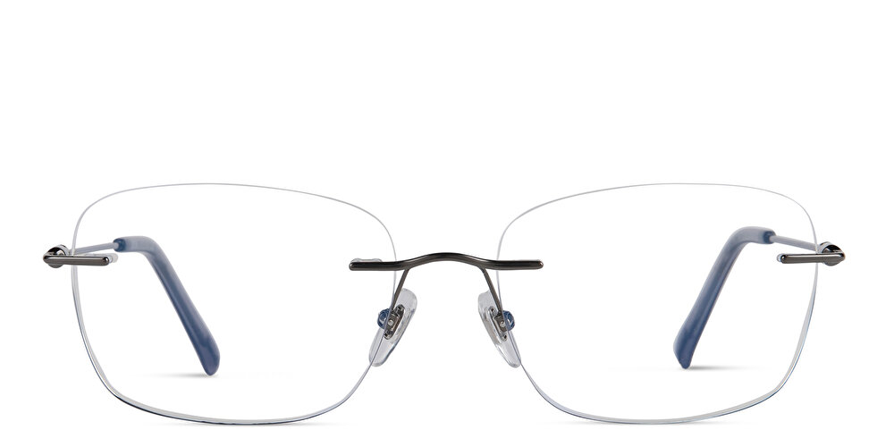 EYE'M FORWARD Rimless Wide Square Eyeglasses