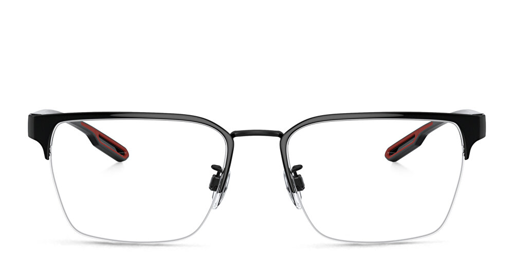 EMPORIO ARMANI Half-Rim Square Eyeglasses