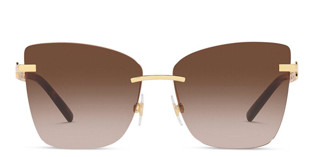 DOLCE & GABBANA Rimless Cat-Eye Sunglasses