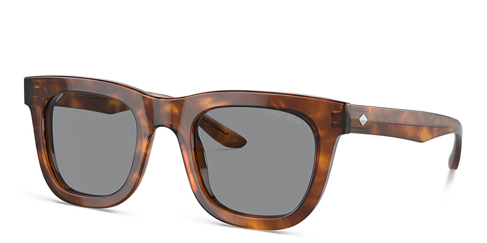 جورجو أرماني نظارات شمسية مربّعة مزيّنة بتفاصيل ماسية الشكل