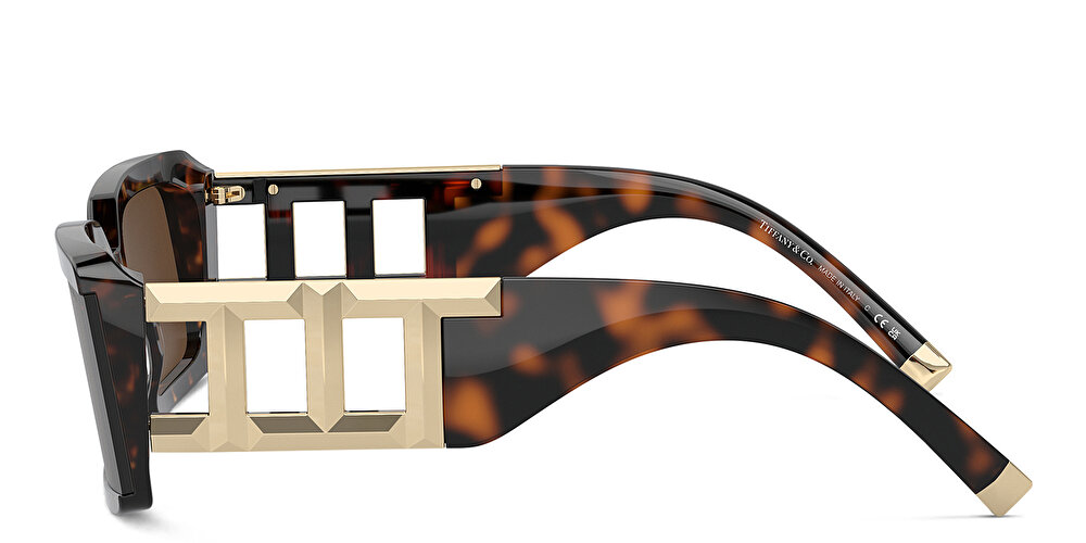 تيفاني أند كومباني نظارات شمسية مستطيلة للجنسين بشعار T