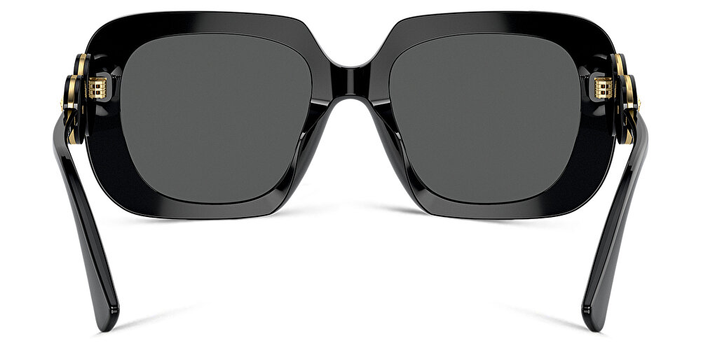 فيرزاتشي نظارات شمسية مربّعة بحليات ميدوسا المزدوجة