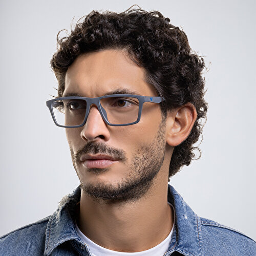 أمبوريو أرماني نظارات طبية بإطار مستطيل واسع