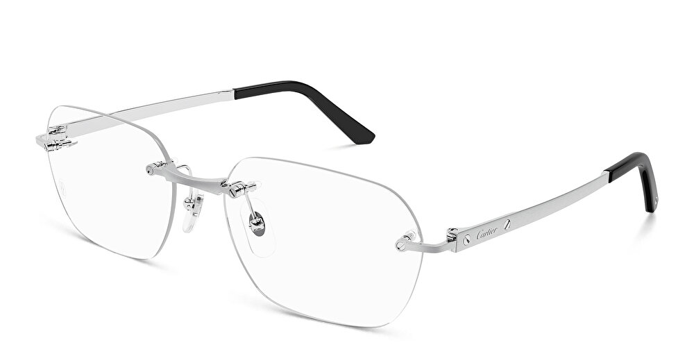 Cartier Santos de Cartier Wide Rectangle Eyeglasses