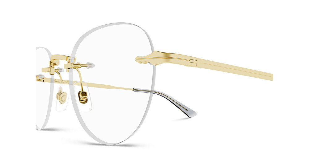 مونت بلانك نظارات طبية دائرية بدون إطار