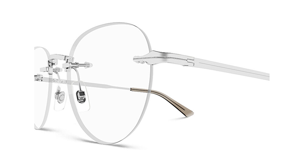 مونت بلانك نظارات طبية دائرية بدون إطار