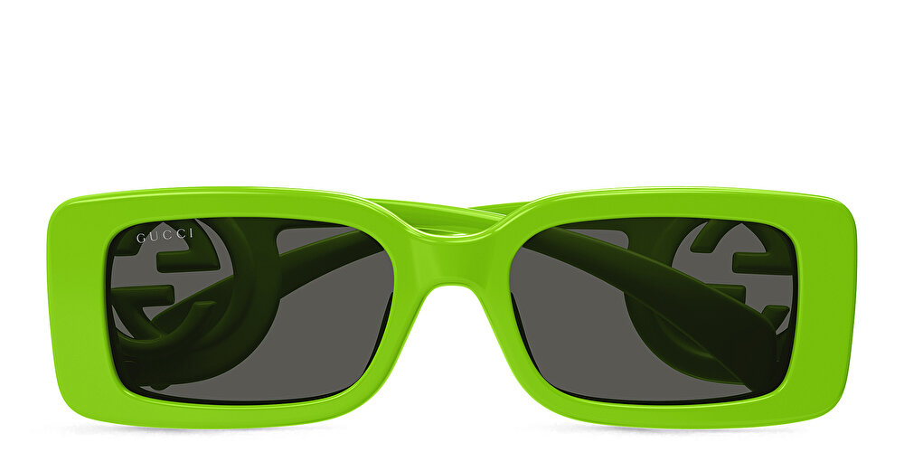 غوتشي نظارات شمسية شيز لونج بإطار مستطيل