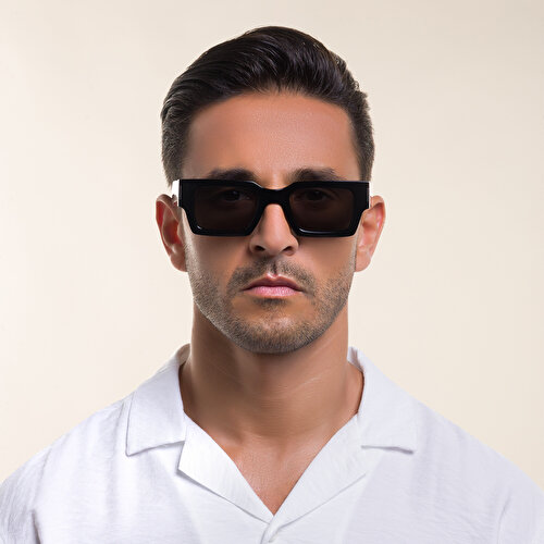 سان لوران نظارات شمسية مستطيلة للجنسين