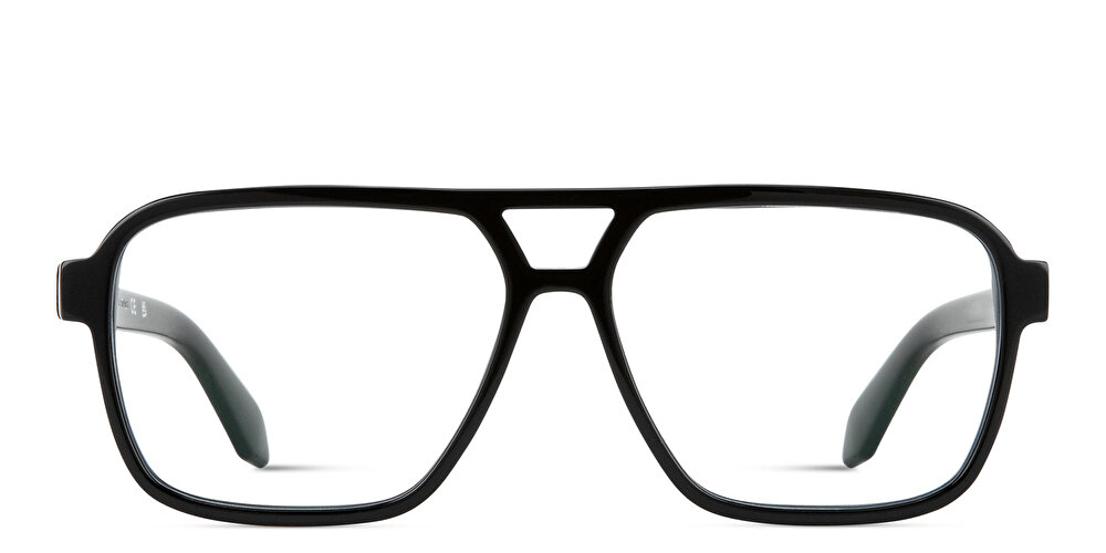OFF WHITE Logo Unisex Wide Square Eyeglasses