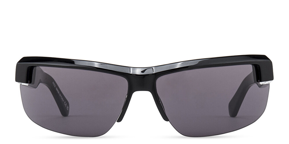 أوف وايت نظارات شمسية مستطيلة واسعة للجنسين بنصف إطار