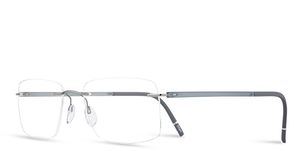 Silhouette Rimless Wide Square Eyeglasses