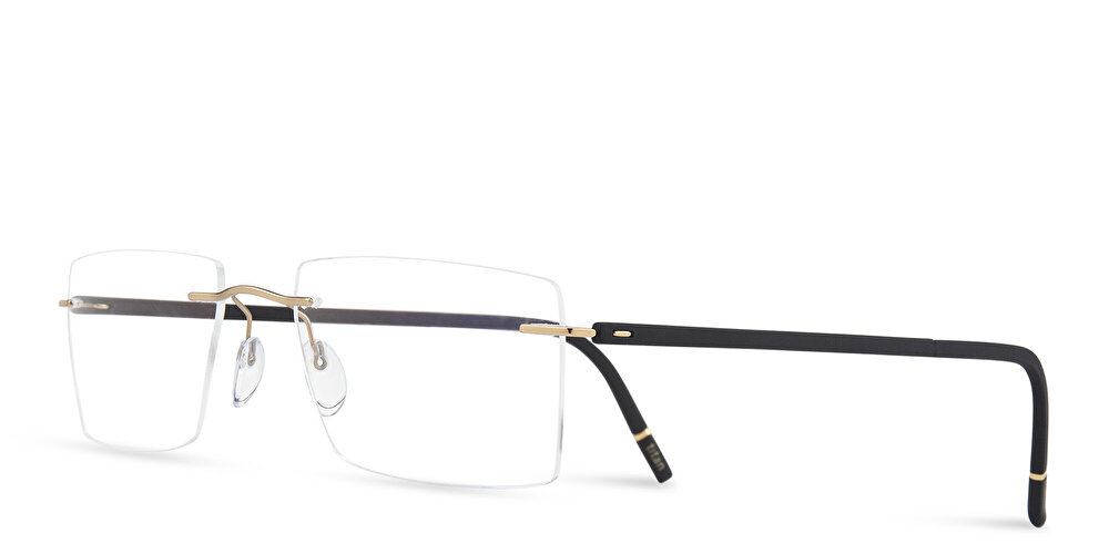 Silhouette Rimless Wide Square Eyeglasses