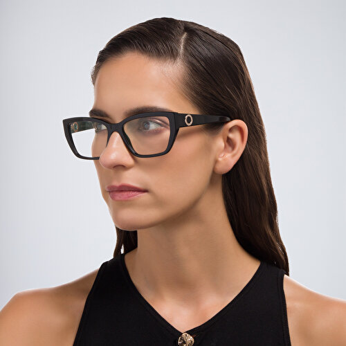BVLGARI Wide Cat-Eye Eyeglasses