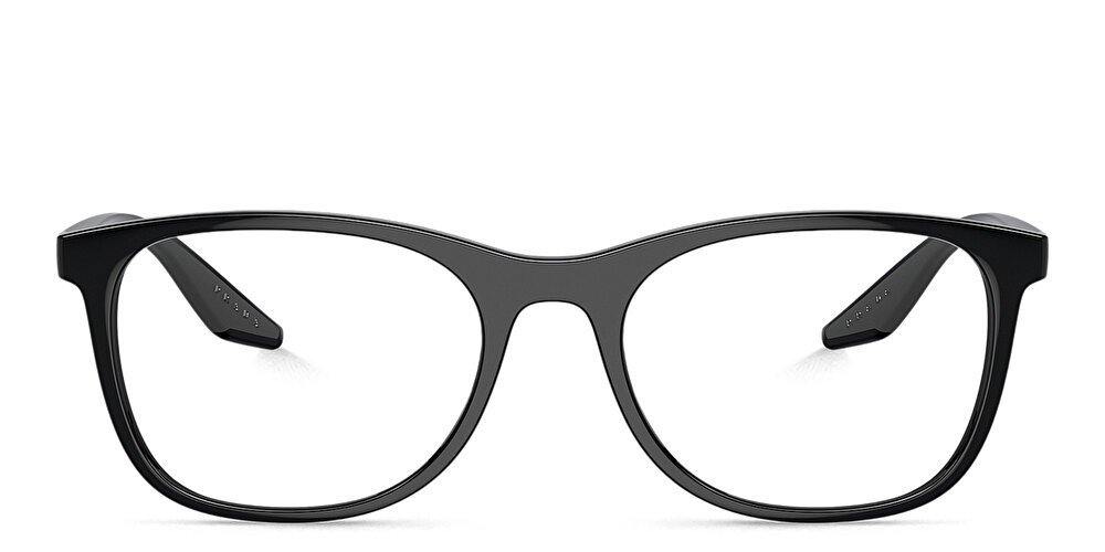 PRADA LINEA ROSSA Logo Wide Square Eyeglasses