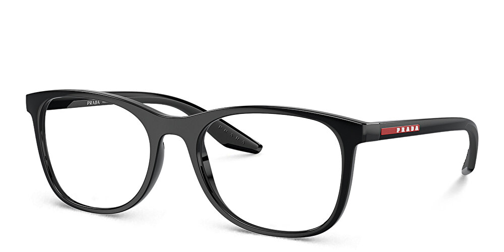 PRADA LINEA ROSSA نظارات طبية مربّعة واسعة بشعار العلامة