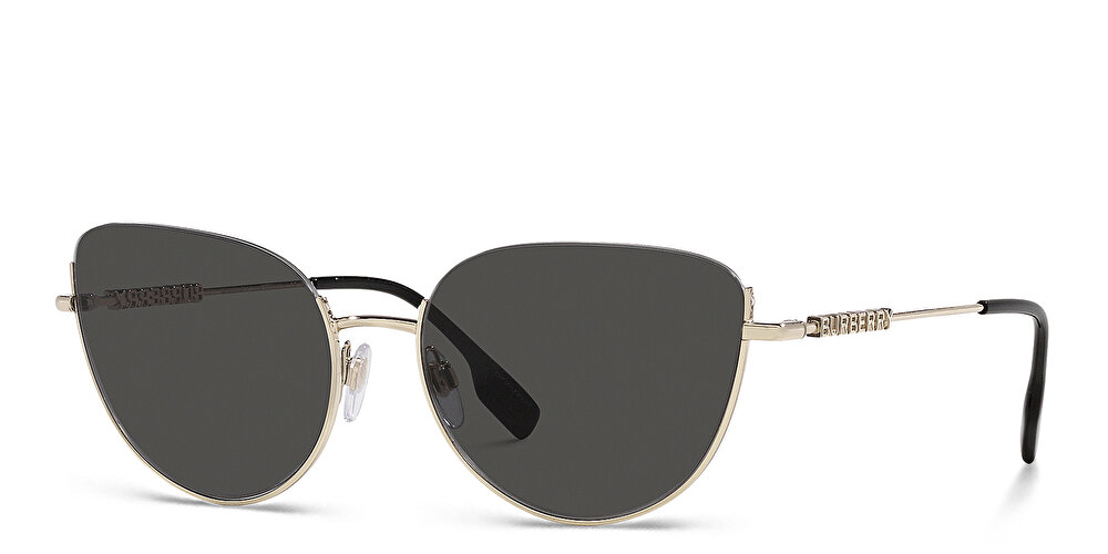 BURBERRY Half-Rim Cat-Eye Sunglasses