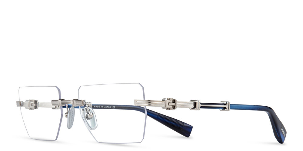 BALMAIN Unisex Rimless Rectangle Eyeglasses