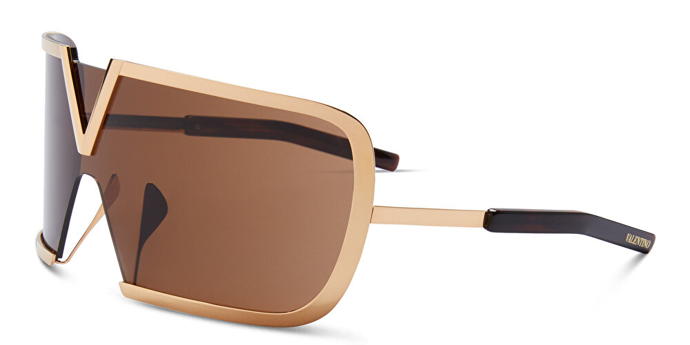 VALENTINO Unisex Oversized Wide Irregular Sunglasses