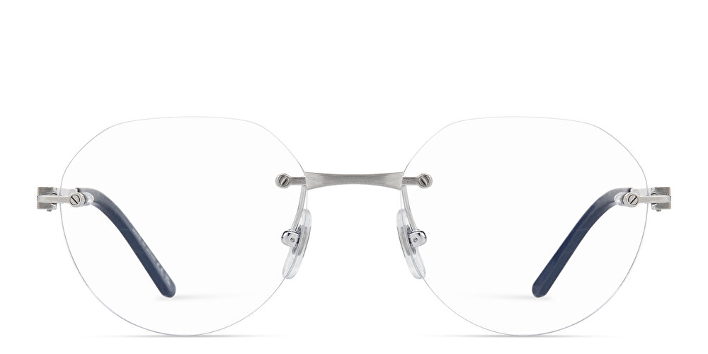 Cartier Santos de Cartier Round Eyeglasses