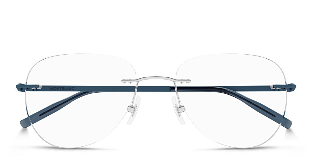 MONTBLANC Wide Rimless Aviator Eyeglasses
