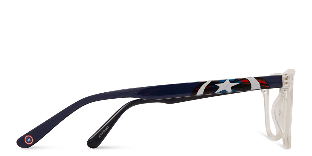 EYE'M LEGENDARY نظارات طبية كابتن أمريكا بإطار مستطيل للأطفال من مارفل