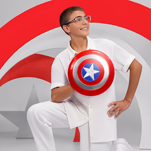 EYE'M LEGENDARY Marvel Captain America Kids Rectangle Eyeglasses