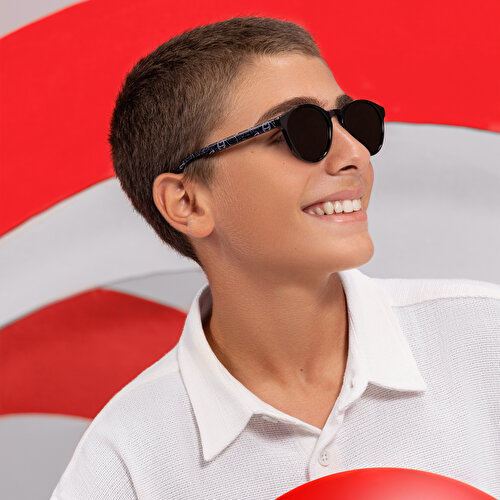 EYE'M LEGENDARY نظارات شمسية أفنجرز بإطار دائري للأطفال من مارفل