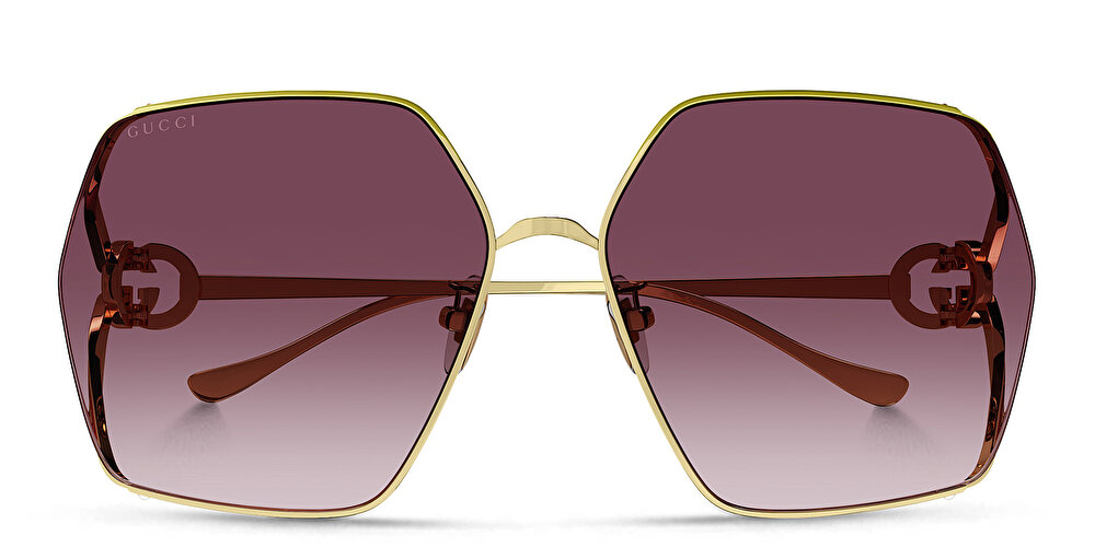 GUCCI Oversized Irregular Sunglasses