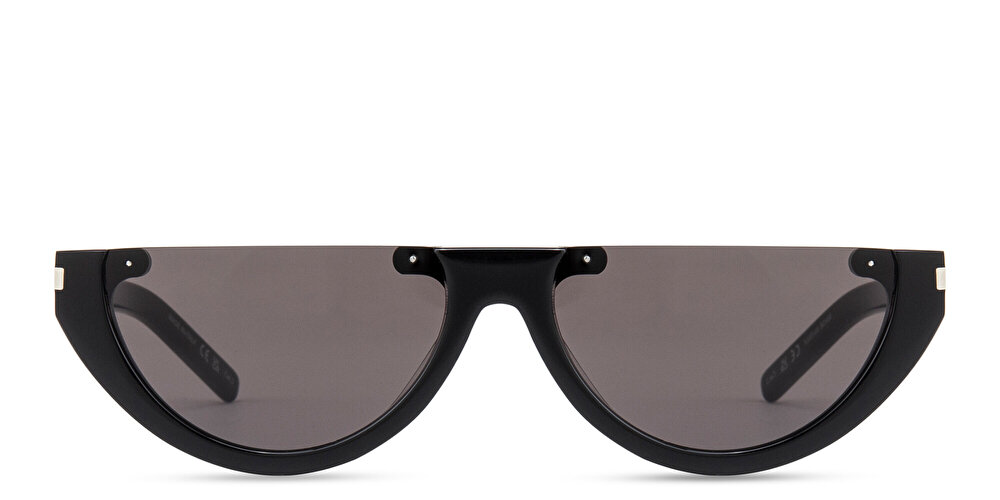 SAINT LAURENT Unisex Half-Rim Cat-Eye Sunglasses