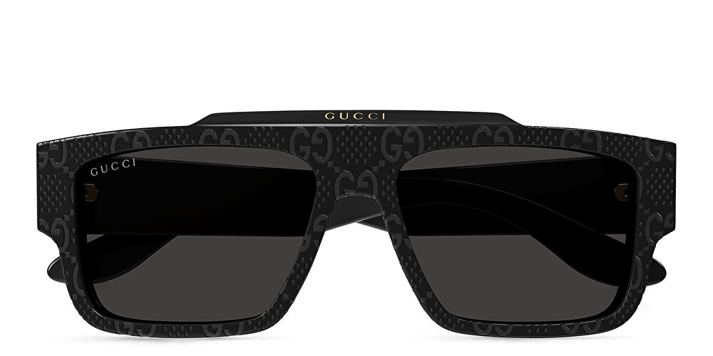 GUCCI Faceted Specs Rectangle Sunglasses