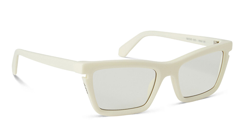 OFF WHITE Logo Unisex Wide Cat-Eye Eyeglasses