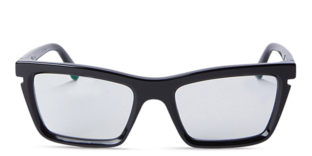 OFF WHITE Logo Unisex Wide Cat-Eye Eyeglasses